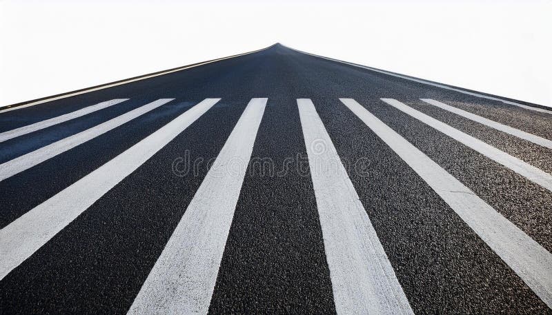 Zebraüberquerung auf der Straßenseite Aussicht auf eine Zebraüberquerung vektor abbildung