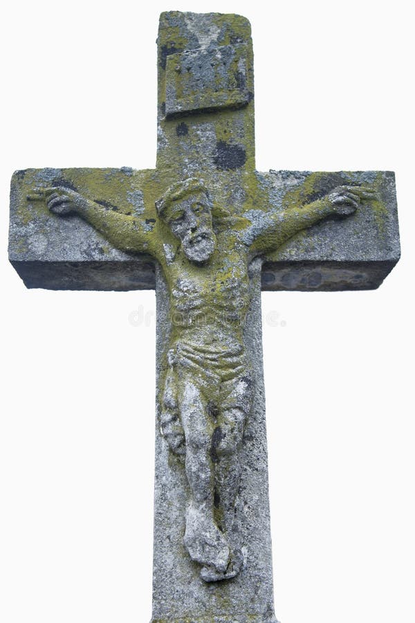 Zeer oud beeld van het lijden van de jesuskrist stock fotografie