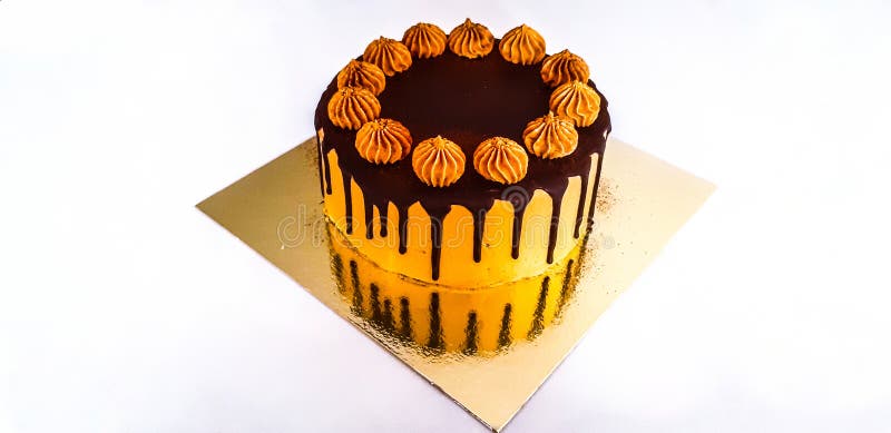 Zeer smakelijke chocoladecake op witte achtergrond! royalty-vrije stock foto's Zeer smakelijke chocoladecake op witte achtergrond! royalty-vrije stock foto's