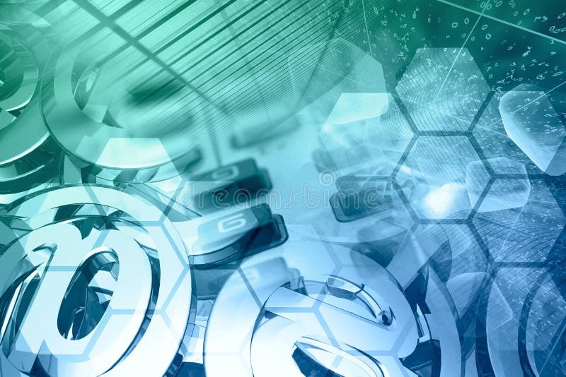 Zeichen des elektronischen Geräts und der Post lizenzfreie abbildung