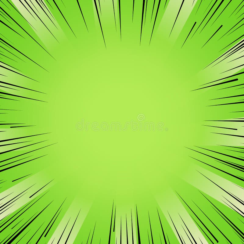 Abstract comic book flash bright green explosion radial lines background. Vector illustration for superhero design. Light strip burst. Flash ray blast glow Manga cartoon hero fight cute print. Abstract comic book flash bright green explosion radial lines background. Vector illustration for superhero design. Light strip burst. Flash ray blast glow Manga cartoon hero fight cute print