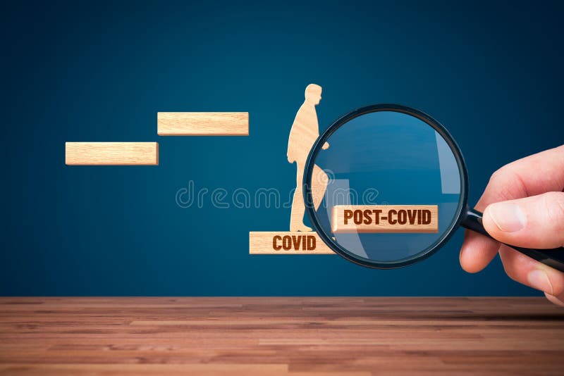 Focus on post covid-19 era after crisis. Business and economy growth concept after corona crisis economic downturn. Focus on post covid-19 era after crisis. Business and economy growth concept after corona crisis economic downturn