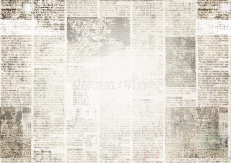 Zeitung mit unlesbarem Papierbeschaffenheitshintergrund der alten Schmutzweinlese