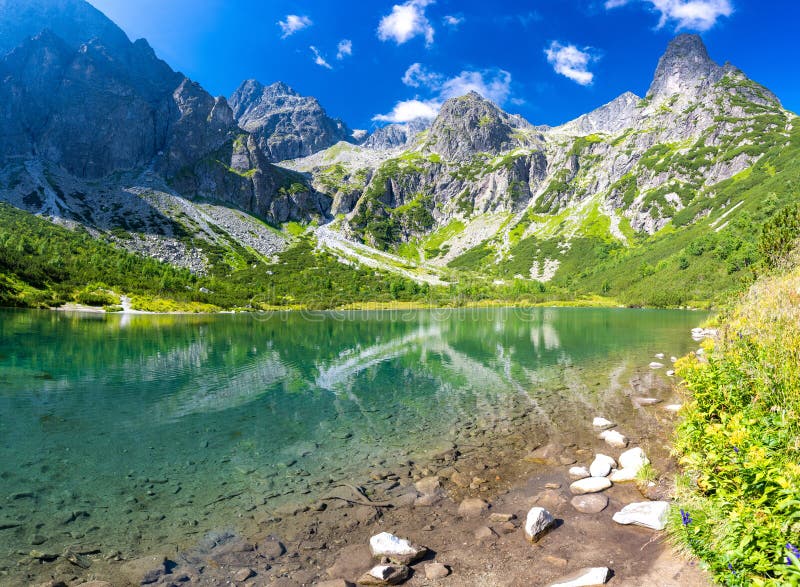 Zelené pleso vo Vysokých Tatrách na Slovensku