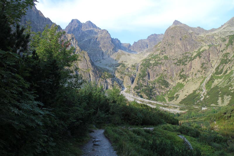 Zelene pleso valley in High Tatras