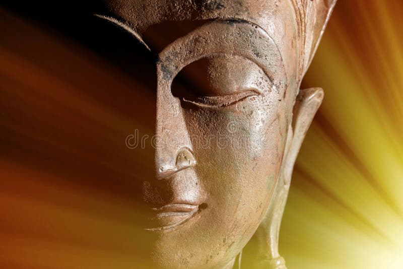 Zen Buddhism Goddelijke lichte stralen van geestelijke verlichting of zoals