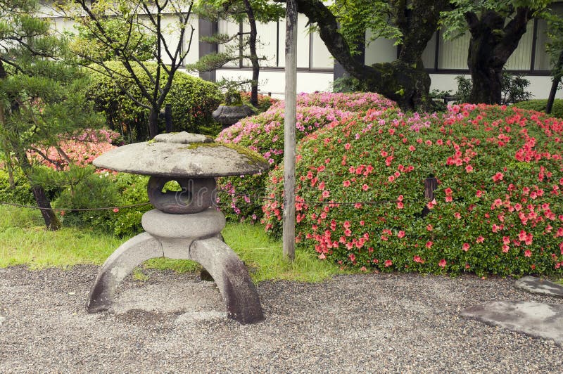 Traditional zen garden stone lantern in Japanese zen garden. Sand fragment stock images, royalty-free photos and pictures