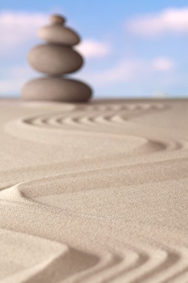 Zen garden spirituality and balance background