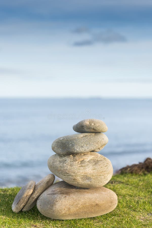 Zen pebbles royalty free stock image