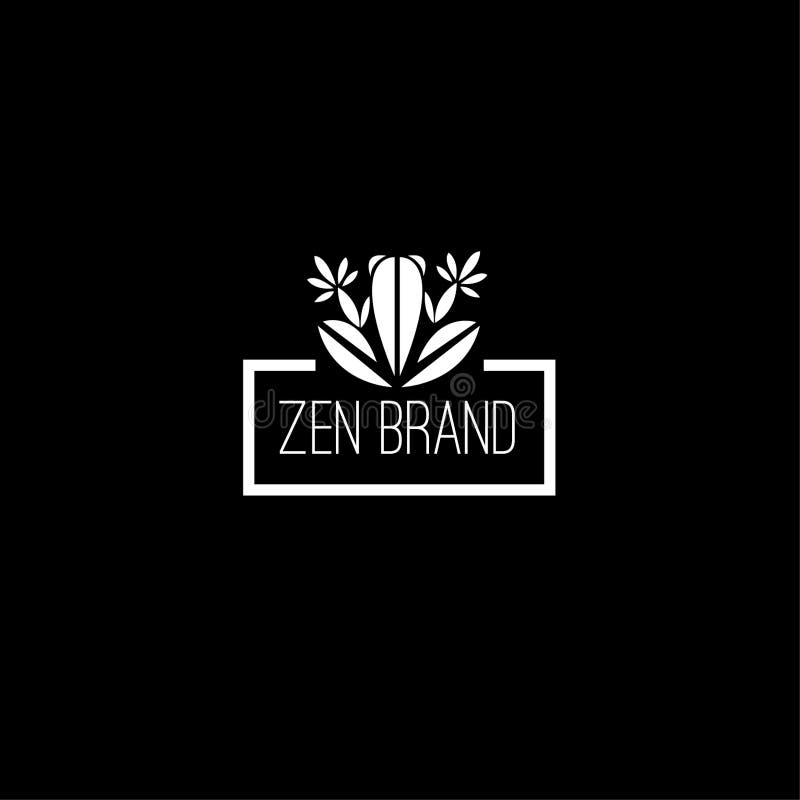 Zen Vector Logo Design Template Stock Vector Illustration of