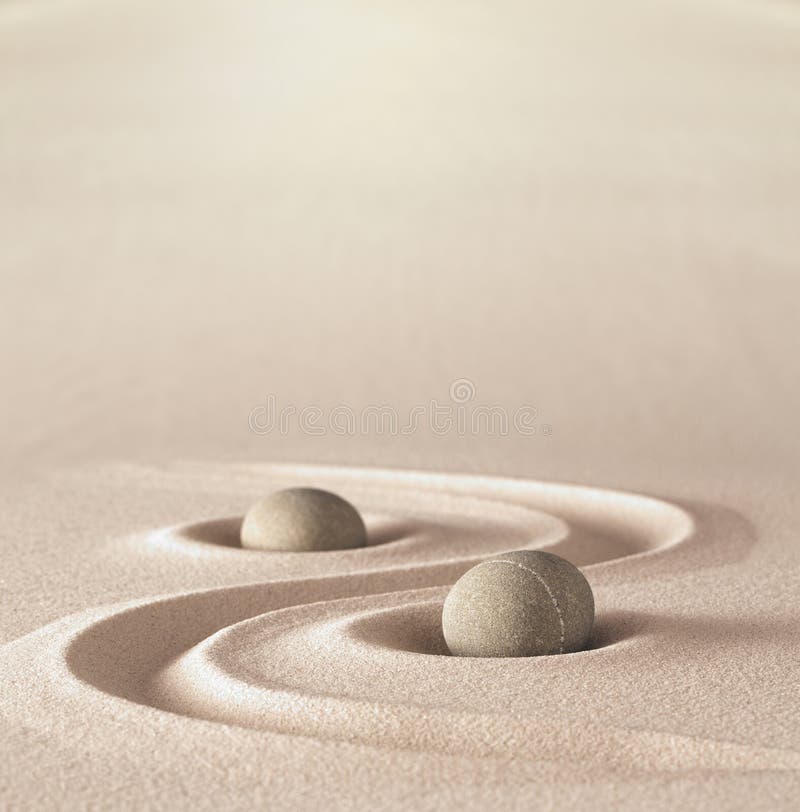 Zengarten-Meditationsstein lizenzfreies stockfoto Zengarten-Meditationsstein lizenzfreies stockfoto