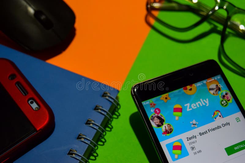 Zenly - colaborador app dos melhores amigos somente na tela de Smartphone
