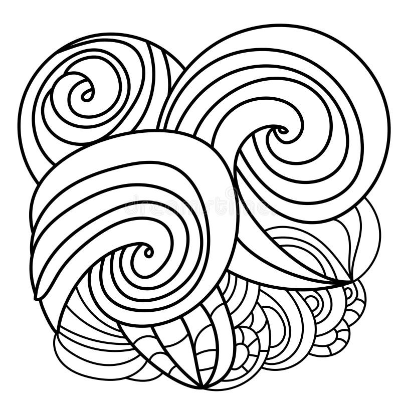 Dessin De Illustration Dune Page Coloriage Mandala Zentangle
