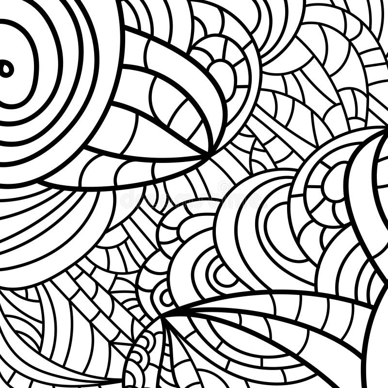 Sand Swirl Pattern Coloring Book Coloring Stock Vector (Royalty Free)  1355741474