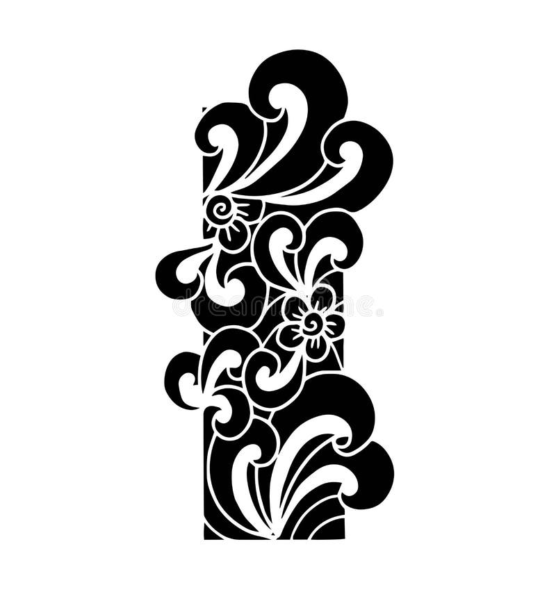 Zentangle stylizował abecadło List Ja w doodle stylu ilustracji Zentangle stylizował abecadło List Ja w doodle stylu ilustracji