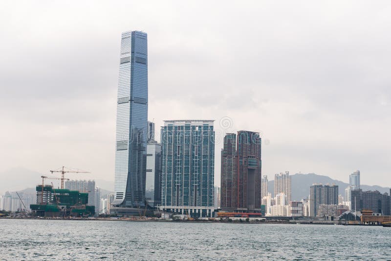 Zentrale, Hong Kong - CIRCA Im April 2018: Victoria-Hafen in Hong Kong