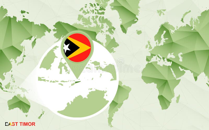 Zentrale Weltkarte Amerikas mit vergrößerter Osttimor-Karte stock abbildung Zentrale Weltkarte Amerikas mit vergrößerter Osttimor-Karte stock abbildung