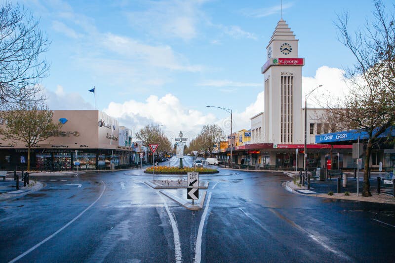 Zentrum von Warrnambool in victoria australia. Warrnambool australia Oktober 15 2009 : cbd of lava st and liebst in warrnambool victoria australia