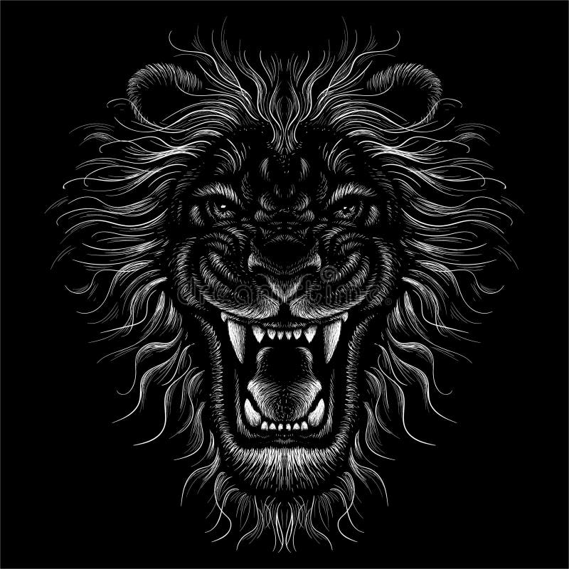 The Vector Logo Lion for Tattoo or T-shirt Print Design or Outwear. Hunting Style Lions Background. Stock Vector - Illustration of drawing, head: 175904298 The Vector Logo Lion for Tattoo or T-shirt Print Design or Outwear. Hunting Style Lions Background. Stock Vector - Illustration of drawing, head: 175904298