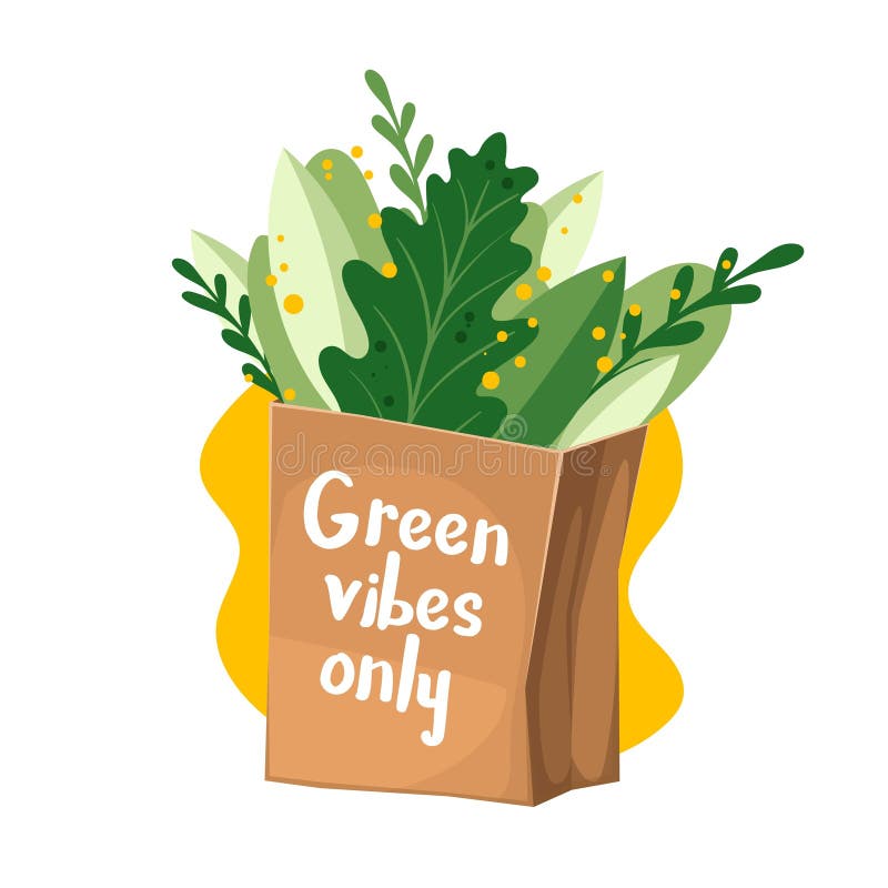 Zero Waste Sticker vector illustration