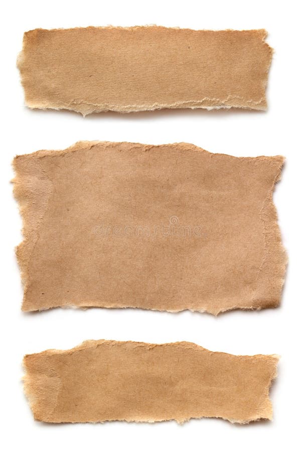 Zerrissenes Brown-Papier stockbild