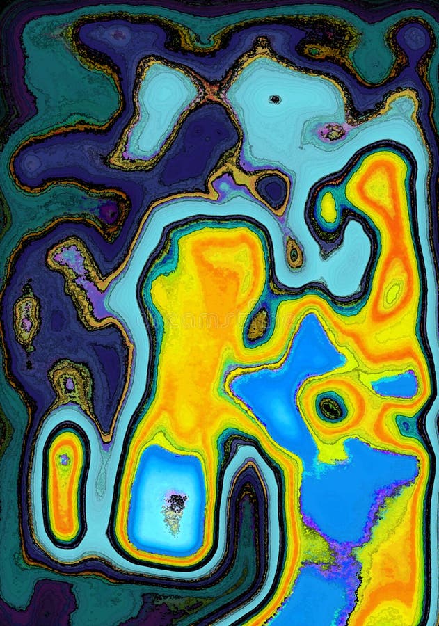 Sorcerous Dynamic Abstract royalty free illustration