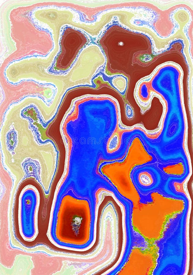 Sorcerous Dynamic Abstract royalty free illustration