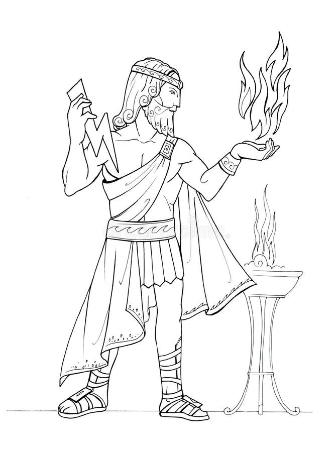 Dibujo De Zeus De Esmirna Para Colorear - Dibujo De Zeus De Esmirna
