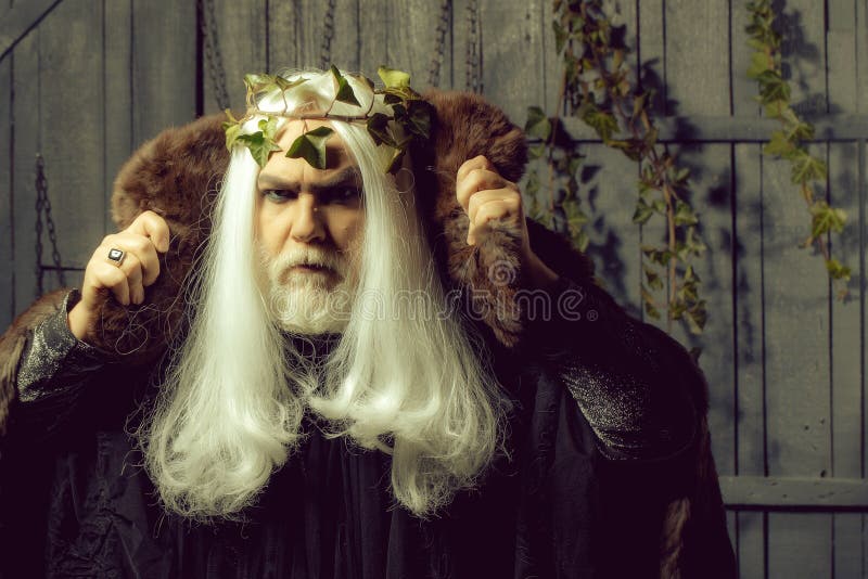 Zeus στην άσπρη περούκα στοκ εικόνα Zeus στην άσπρη περούκα στοκ εικόνα