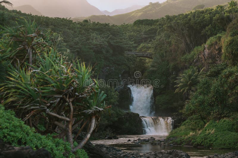 Seven Sacred Pools Road to Hana, Maui horizontal. Seven Sacred Pools Road to Hana, Maui horizontal