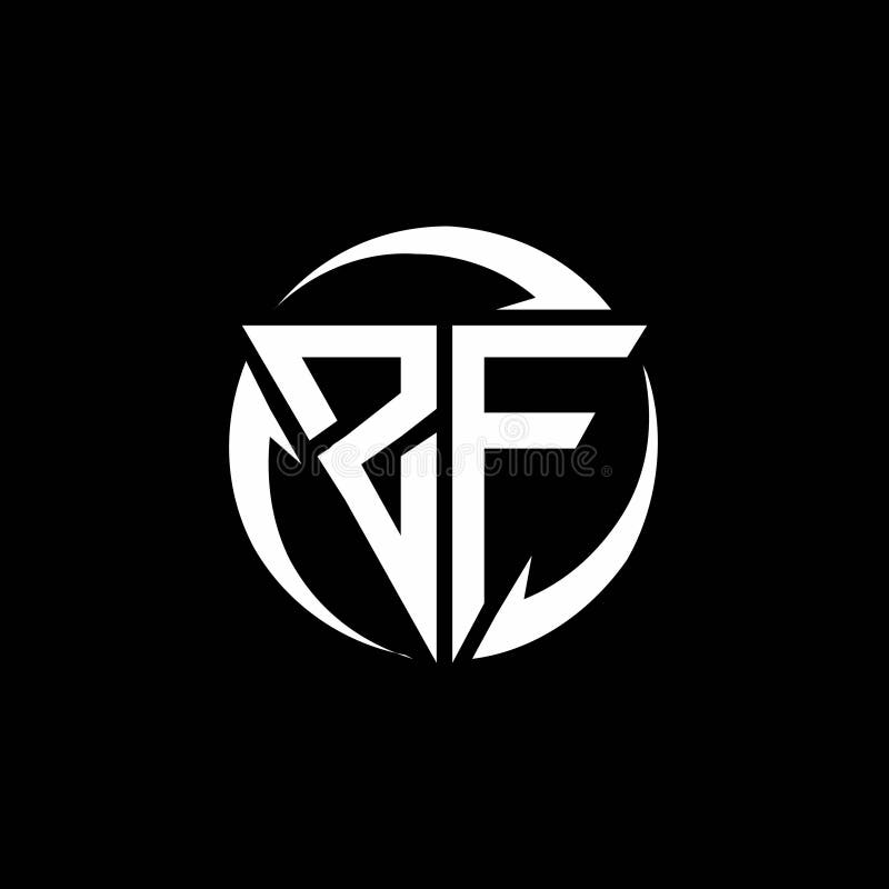 ZF Logo Monogram Design Template Stock Vector - Illustration of