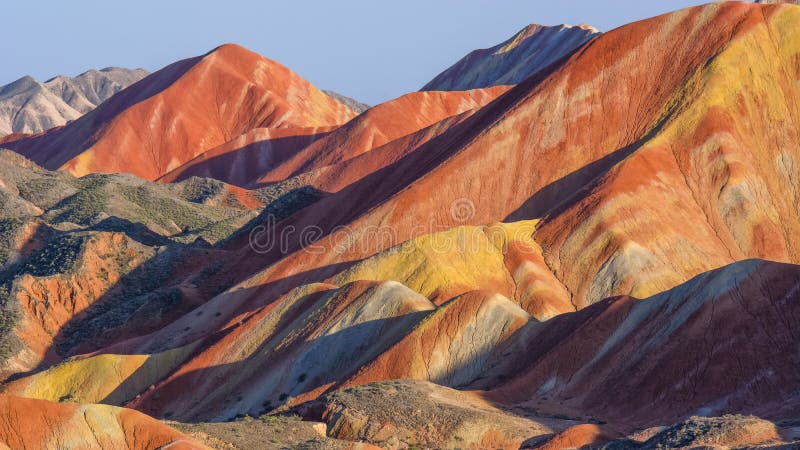 Zhang Yu Danxia variopinto fotografia stock libera da diritti