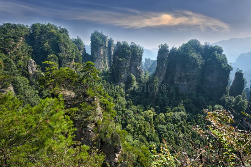 Zhangjiajie natural scenery royalty free stock photography