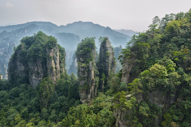 Zhangjiajie natural scenery royalty free stock photos