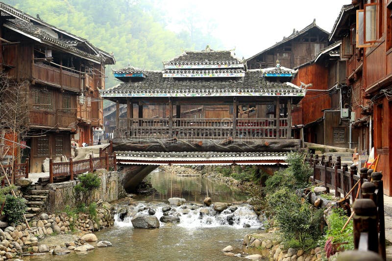 Zhaoxing - ein herrliches Dong-Dorf in Guizhou, Porzellan lizenzfreies stockbild Zhaoxing - ein herrliches Dong-Dorf in Guizhou, Porzellan lizenzfreies stockbild