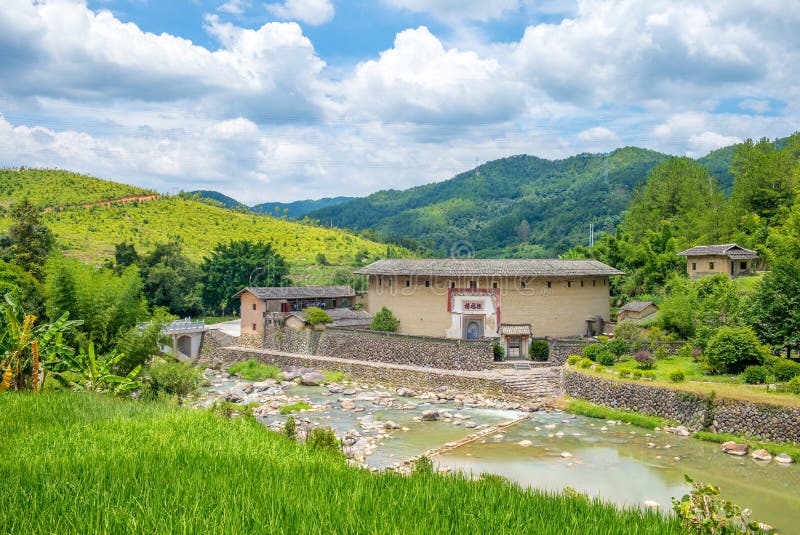 Zhengfulou, πριγκήπισσα TuLou, ένα από το διασημότερο tulou σε fujian στοκ φωτογραφία