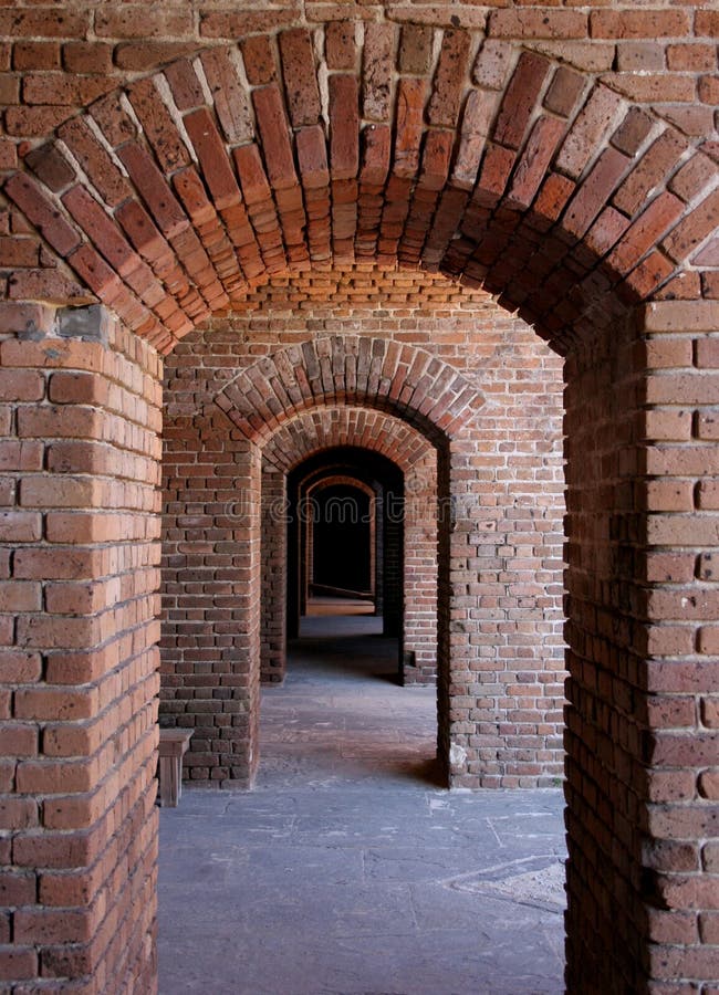 Brick arches,fort zachary taylor,key west florida. Brick arches,fort zachary taylor,key west florida