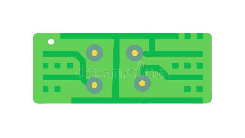 Zielona płyta elektroniczna Wektor ikonowy Projektowanie wektora Ikony Generacja AI ilustracja wektor