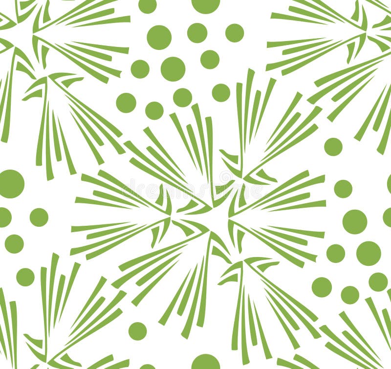 Zielonego kwiecistego dandelion bezszwowy deseniowy tło ilustracja wektor Zielonego kwiecistego dandelion bezszwowy deseniowy tło ilustracja wektor