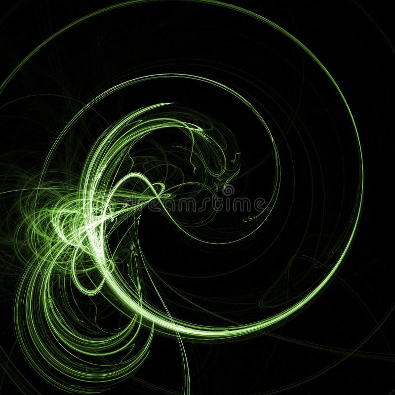 Green twirl lighting background. Green twirl lighting background