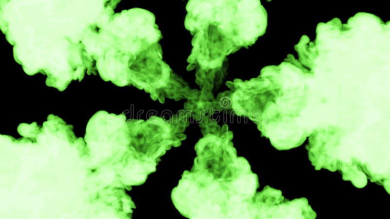 Zielony fluorescencyjny atrament na czarnym tle 3d odpłacają się, z luma matte Kółkowego atramentu wtryskowa struktura 9