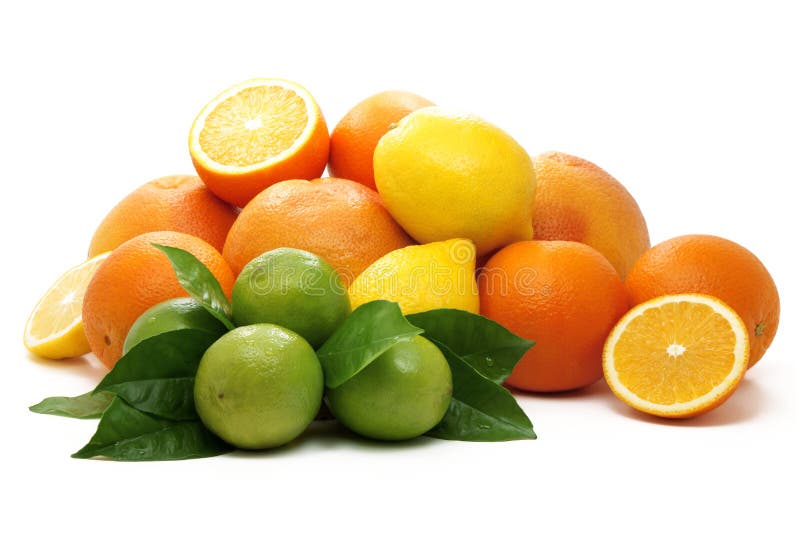zielonych cytryny wapna pomarańcz dojrzały kolor żółty