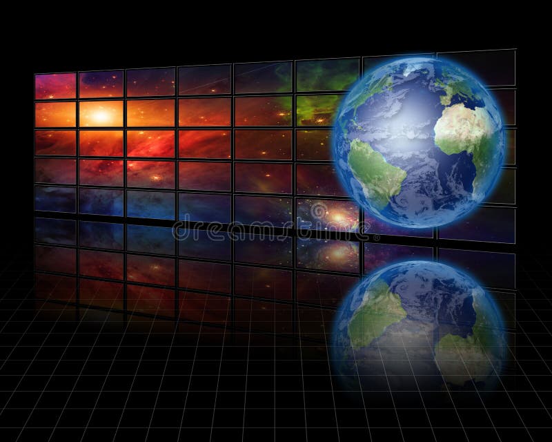 High Resolution Video Screens with Earth. High Resolution Video Screens with Earth