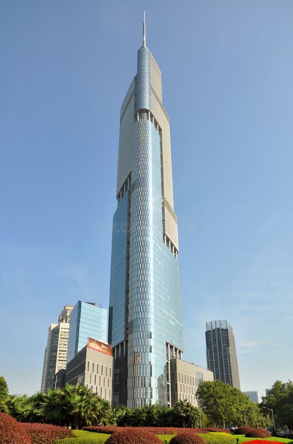 Zifeng Tower (a. k. a. Greenland Center-Zifeng Tower or Greenland Square Zifeng Tower, formerly Nanjing Greenland Financial Center) is a 89-story, 450-metre (1, 480 ft) supertall skyscraper completed in 2009 in Nanjing, Jiangsu Province, China. Zifeng Tower (a. k. a. Greenland Center-Zifeng Tower or Greenland Square Zifeng Tower, formerly Nanjing Greenland Financial Center) is a 89-story, 450-metre (1, 480 ft) supertall skyscraper completed in 2009 in Nanjing, Jiangsu Province, China