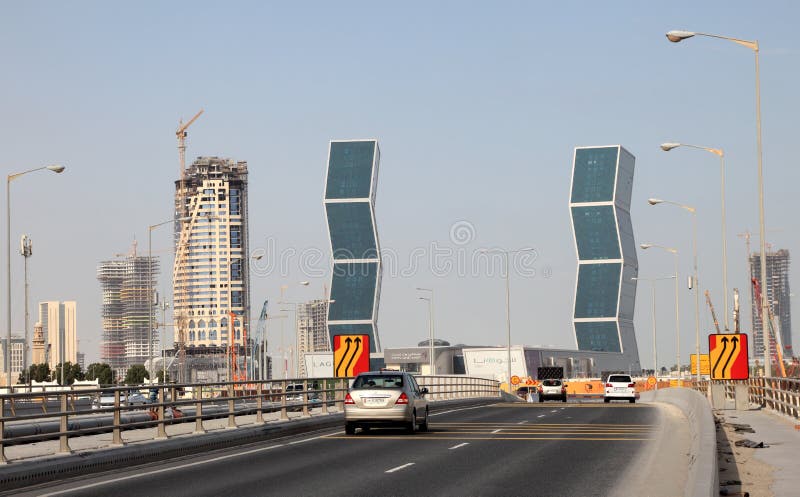 Zig Zag towers in Doha, Qatar