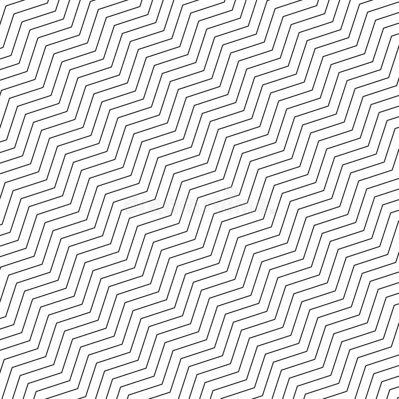 Zigzag Geometrisch Naadloos Patroon Eenvoudige zwart-witte zigzag diagonale lijnen op witte achtergrond Vector illustratie royalty-vrije illustratie Zigzag Geometrisch Naadloos Patroon Eenvoudige zwart-witte zigzag diagonale lijnen op witte achtergrond Vector illustratie royalty-vrije illustratie