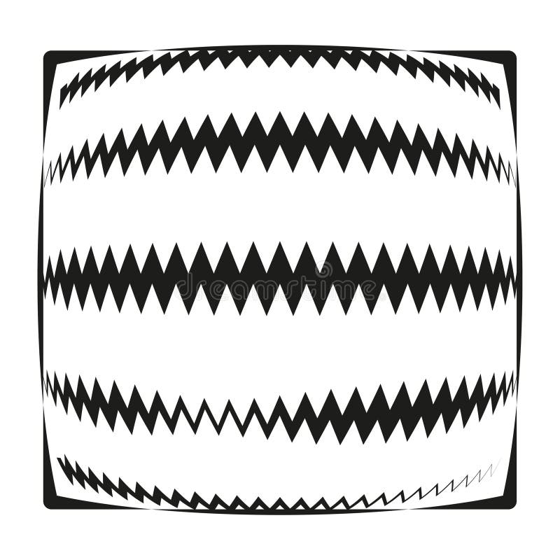 Zigzag pattern design. Black white stripes. Wavy geometric texture. Vector illustration background. stock illustration