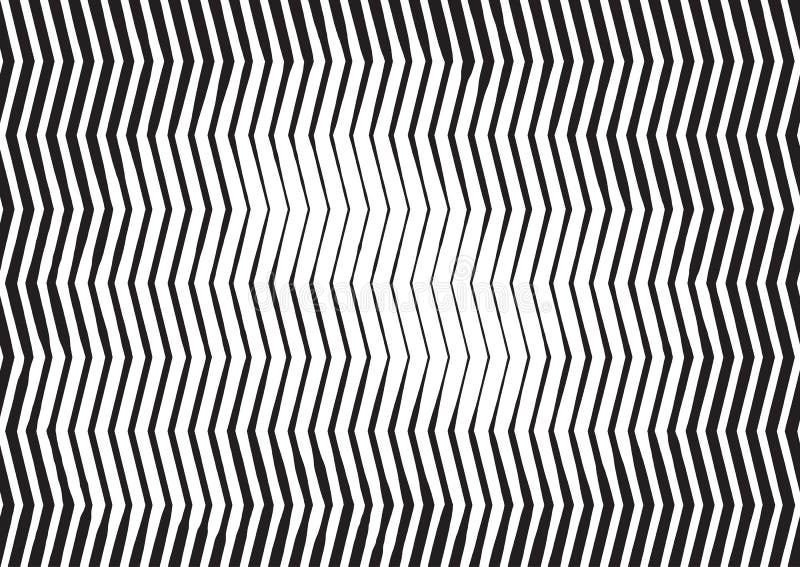 Zigzag Wave striped engraving halftone background vector illustration
