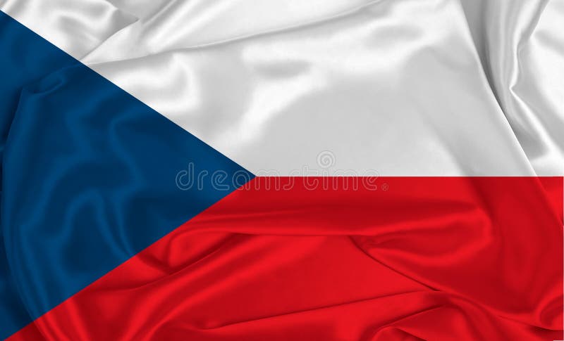 Zijde Tsjechische Republiek Vlag