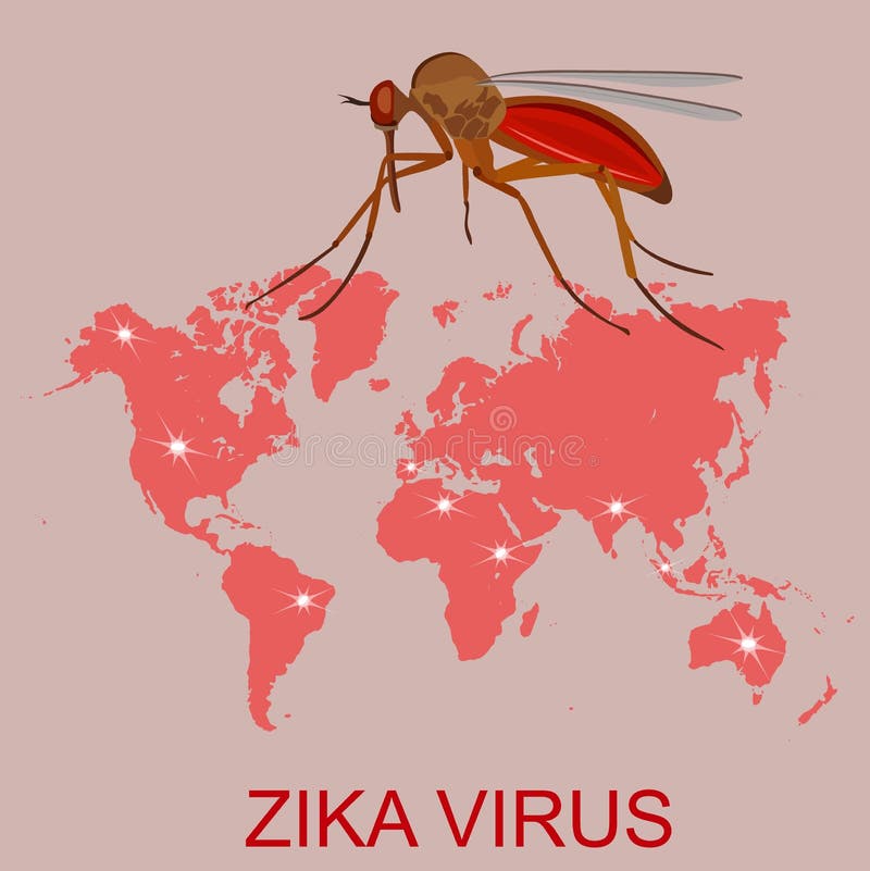 Zika Virus Concept, Vector Illustration Stock Vector - Illustration of